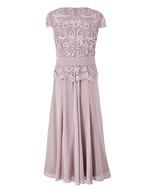 Hot Sale Tea Length Appliques Mother Of The Bride Dresses Scoop Neck Wedding Guest Dress A Line Chiffon Plus Size Evening Gowns