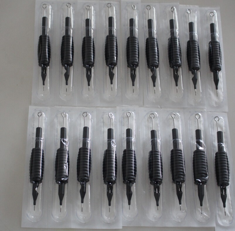 X Disposable Tattoo Grips Tube With Needles Assorted 9RS Size 3/4" (19mm) For Ink Cups Grip Kits1