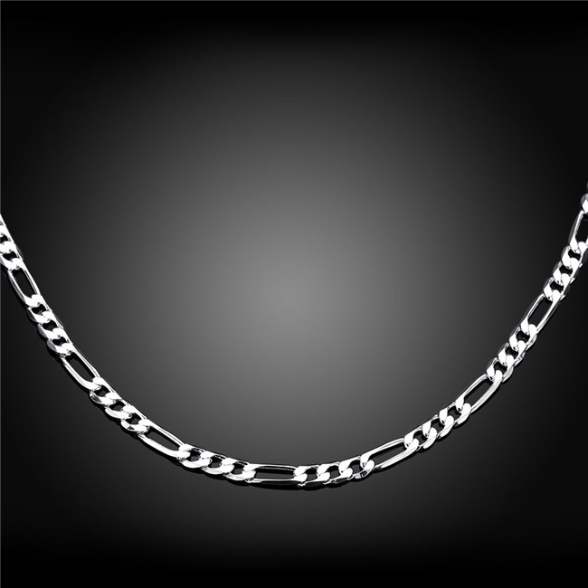 Christmas gift 4MM men's necklace ' sterling silver plated necklace STSN102,wholesale fashion 925 silver Chains necklace factory direct sale