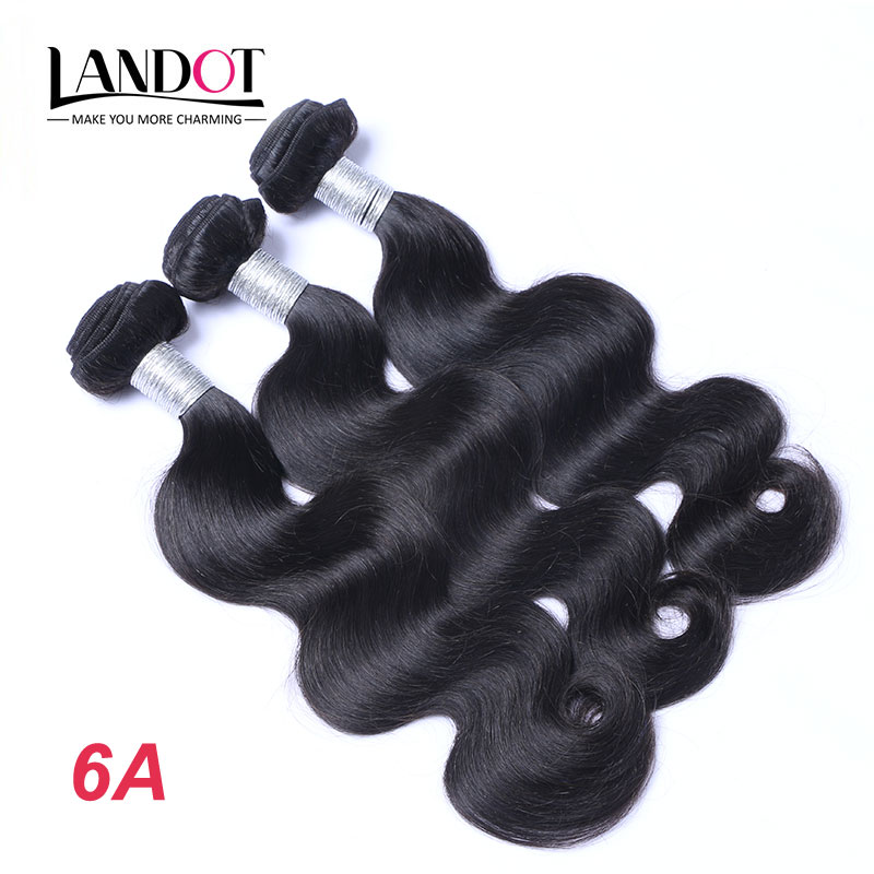 Brazilian Body Wave Virgin/Hair Weaves Bundles 3PCS Unprocessed Peruvian Malaysian Indian Cambodian Hair 6A 7A 8A 10A Human Hair Extensions