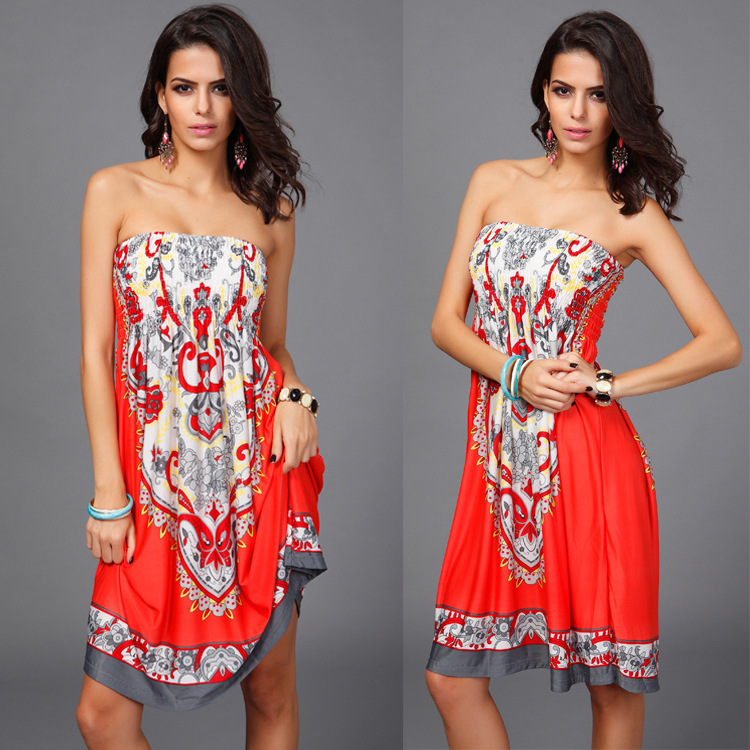 New Women Summer Dress Sleeveless Waist Strapless Boho Dress Skirt Milk Silk Beach Club Casual Loose Evening Dresses -XXL, Black;gray
New Women Summer Dress Sleeveless Waist Strapless Boho Dress Skirt Milk Silk Beach Club Casual Loose Evening Dresses -XXL, Black;gray