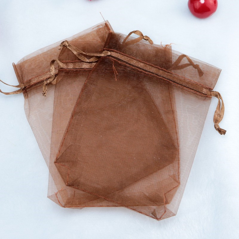 Brown Sheer Organza Drawstring Jewelry Pouches Party Wedding Favor Packaging Candy Wrap Square Gift Bags 11X16cm 4.3X6.2'' Medium Size 100pc
Brown Sheer Organza Drawstring Jewelry Pouches Party Wedding Favor Packaging Candy Wrap Square Gift Bags 11X16cm 4.3X6.2'' Medium Size 100pc