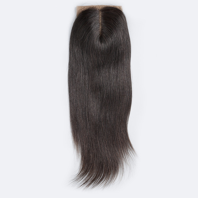 Brazilian Straight Silk Base Closure Free Part Remy Human Hair Closure Bleached Knots With Baby Hair Top Closures