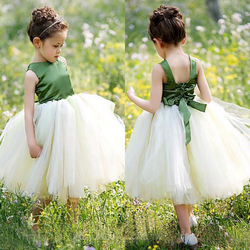 Lovely 2016 Olive Green Flower Girl Tutu Dresses Wedding Cheap Ivory Tulle Back Bow Tea Length Ball Gown Pageant Gowns Custom Made EN51114, Yellow
Lovely 2016 Olive Green Flower Girl Tutu Dresses Wedding Cheap Ivory Tulle Back Bow Tea Length Ball Gown Pageant Gowns Custom Made EN51114, Yellow