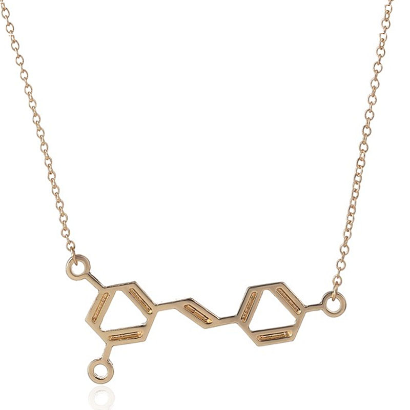 Chemistry Structure Pendant Necklace Trendy Wine Molecule Chemistry Pendant Necklace for Women Science Resveratrol Gold Silver Plated Chain
Chemistry Structure Pendant Necklace Trendy Wine Molecule Chemistry Pendant Necklace for Women Science Resveratrol Gold Silver Plated Chain
