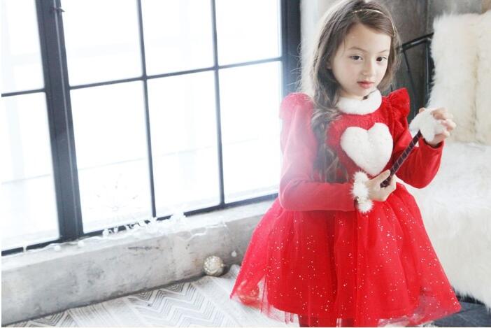 2016 Girl Christmas Dresses Girls Princess Dress Kids Christmas winter skirts Children Love Paillette Dress Baby clothes Big girls clothing, Red
2016 Girl Christmas Dresses Girls Princess Dress Kids Christmas winter skirts Children Love Paillette Dress Baby clothes Big girls clothing, Red