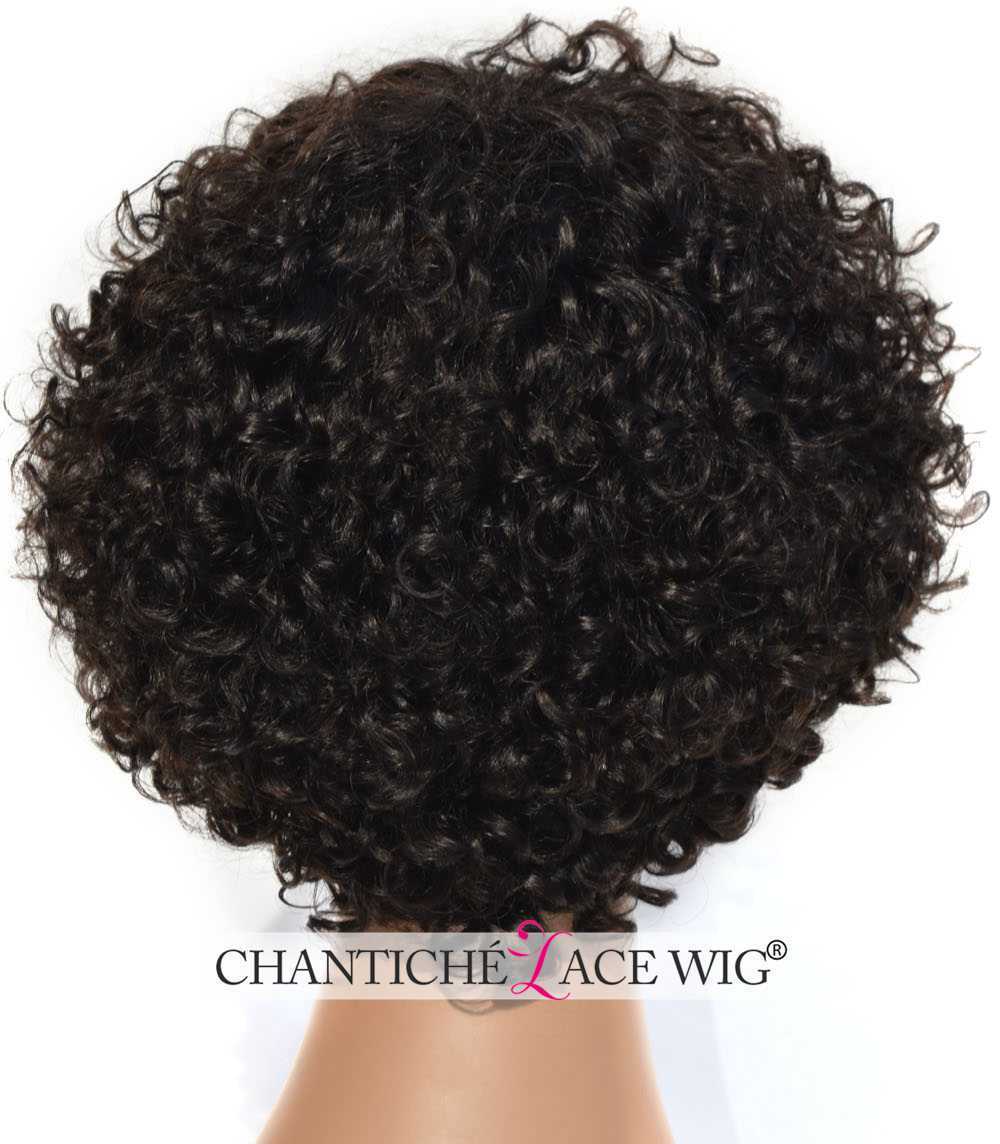 Short BOB peruvian kinky curly virgin Human hair afro wigs for black women