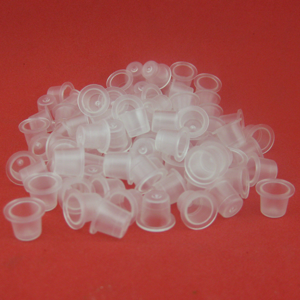 Wholesale 1000Pcs 9mm Small Size Clear White Tattoo Ink Cups Plastic Ttattoo Caps Suppply Hot Sale Free Shipping