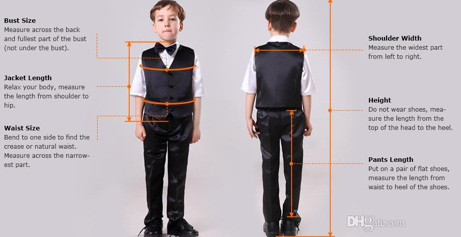 Navy Blue 2 Pieces Boys Suit Formal Wear Custom Made Slim Fit Boy Wedding Suit (Jacket + Pants)