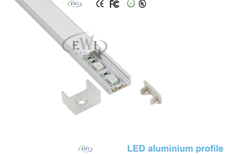 U type aluminium LED profile for indoor flooring light smd5050,5630,3528, led channel, alu profile(10X0.5M)