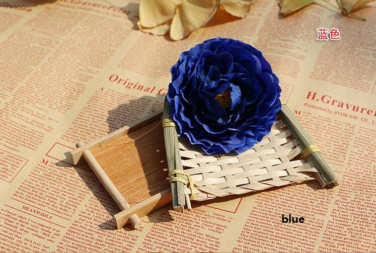 Camellia flower heads artificial flowers 3.8inch diameter camellia sasanqua fake flowers head high quality WR004