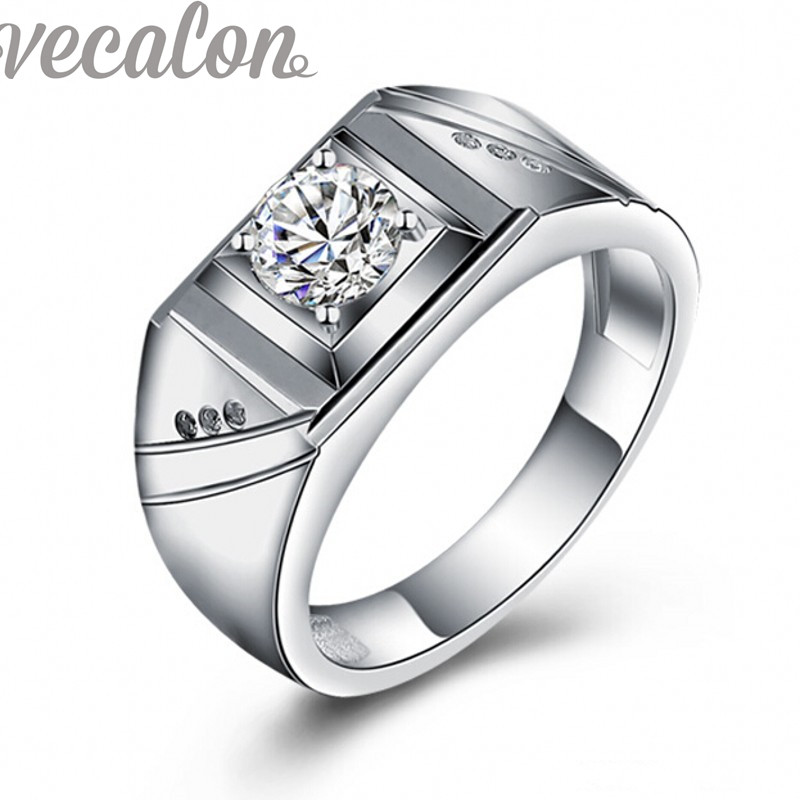 Vecalon 2016 fashion New wedding Band ring for Men 1ct Simulated diamond Cz 925 Sterling Silver male Engagement Finger ring
Vecalon 2016 fashion New wedding Band ring for Men 1ct Simulated diamond Cz 925 Sterling Silver male Engagement Finger ring