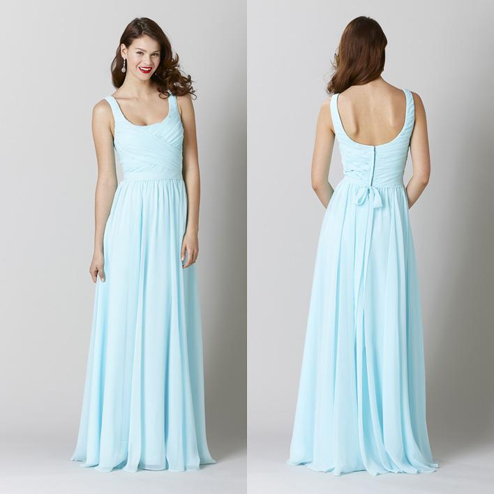 Free Shipping Long Light Sky Blue Bridesmaid Dresses Scoop Floor Length Chiffon Prom Dresses Cheap Wedding Guest Reception Evening Gowns
Free Shipping Long Light Sky Blue Bridesmaid Dresses Scoop Floor Length Chiffon Prom Dresses Cheap Wedding Guest Reception Evening Gowns