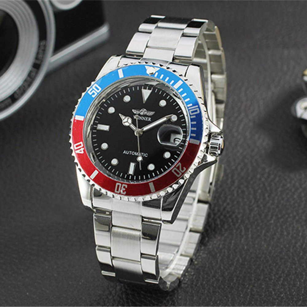 Fashion Casual Mens Watches Top Brand Luxury Winner Full Stainless Steel Auto Day Dial Display Automatic Mechanical Wrist Watch, Green
Fashion Casual Mens Watches Top Brand Luxury Winner Full Stainless Steel Auto Day Dial Display Automatic Mechanical Wrist Watch, Green