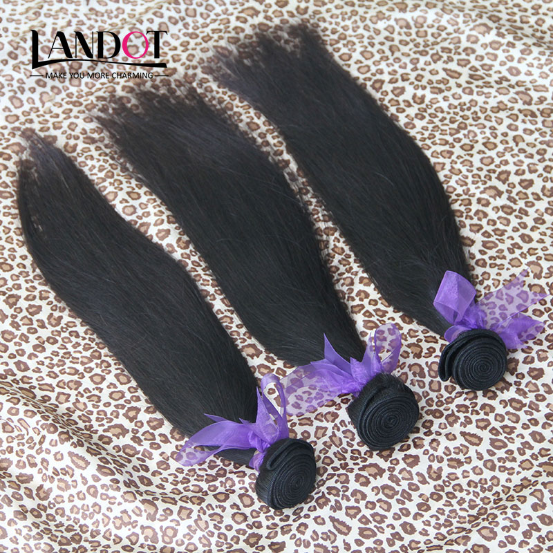 Best 10A Can Bleach UP 2 Years Life Unprocessed Brazilian Peruvian Indian Malaysian Straight Human Hair Weave Natural Color Double Wefts