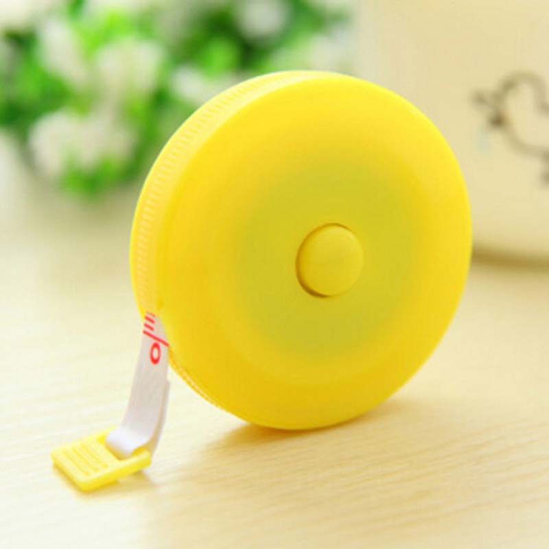 Portable 10pcs New Retractable Ruler Tape Measure 60 inch Sewing Cloth Dieting Tailor 1.5M Plastic Soft Flat Tape Measure Tools