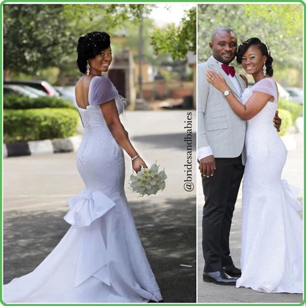 Black Girls 2019 Mermaid Wedding Dresses Cap Sleeve Bow With Back Lace Up Boho Garden Bridal Gown Custom Made Plus Size Wedding Party Wear, Silver
Black Girls 2019 Mermaid Wedding Dresses Cap Sleeve Bow With Back Lace Up Boho Garden Bridal Gown Custom Made Plus Size Wedding Party Wear, Silver