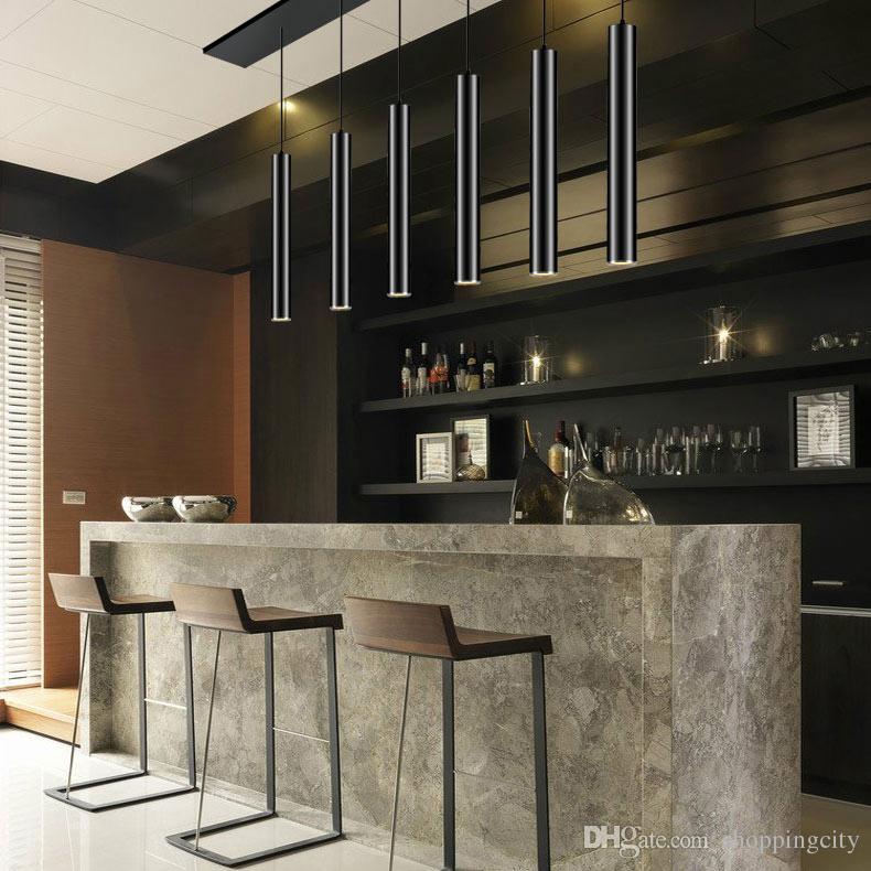 New Arrival LED Decorative Pendant Lamp Lighting Aluminum Cylindrical Lamp Fixture for Hallway Aisle porch corridor Bar lamp Diameter 8cm