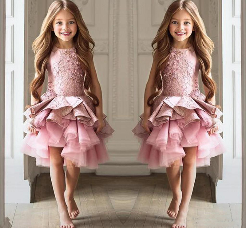 2017 Flower Girls Dresses Toddler For Weddings Pink Jewel Neck Sleeveless Lace Short Tiered Ruffles Birthday Children Girl Pageant Gowns, Grape
2017 Flower Girls Dresses Toddler For Weddings Pink Jewel Neck Sleeveless Lace Short Tiered Ruffles Birthday Children Girl Pageant Gowns, Grape