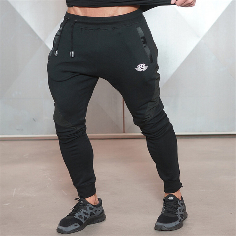Wholesale-Men's Pants Workout Cloth Sporting Active Cotton Pants Men Jogger Pants Sweatpants Bottom Legging
