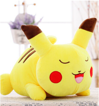 sleeping pikachu pillow