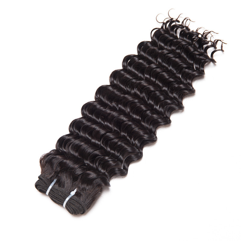 

Unprocessed Peruvian virgin bundles Deep Wave Curly Hair Weft with natural color, 100g bundle&3 bundles one Lot, DHL free