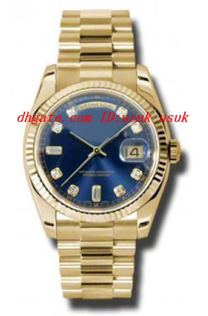 Top Quality Luxury Watches Blue Dial 18K Yellow Gold Automatic Mechanical Movement Men's Watch 36mm Men's Watch Wrist Watches
Top Quality Luxury Watches Blue Dial 18K Yellow Gold Automatic Mechanical Movement Men's Watch 36mm Men's Watch Wrist Watches