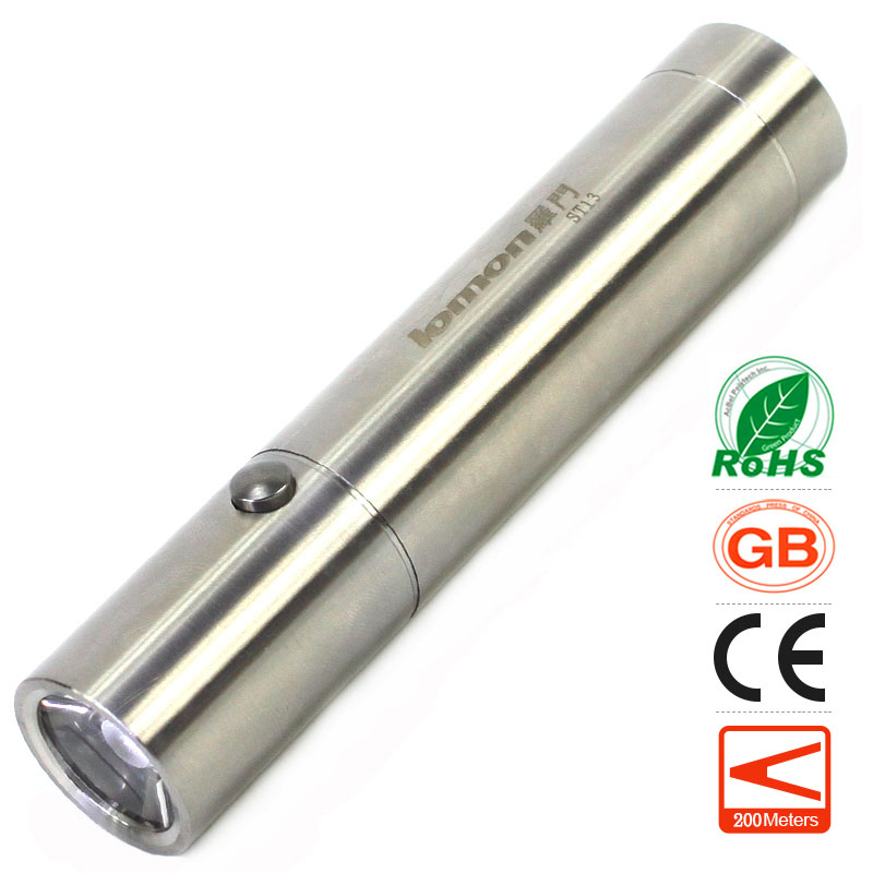 Stainless Steel LED Flashlight 18650 Rechargeable Torchlight Camping Portable Light Pocket Handy Torch Outdoors Bicycle Cycling Bike Light
Stainless Steel LED Flashlight 18650 Rechargeable Torchlight Camping Portable Light Pocket Handy Torch Outdoors Bicycle Cycling Bike Light