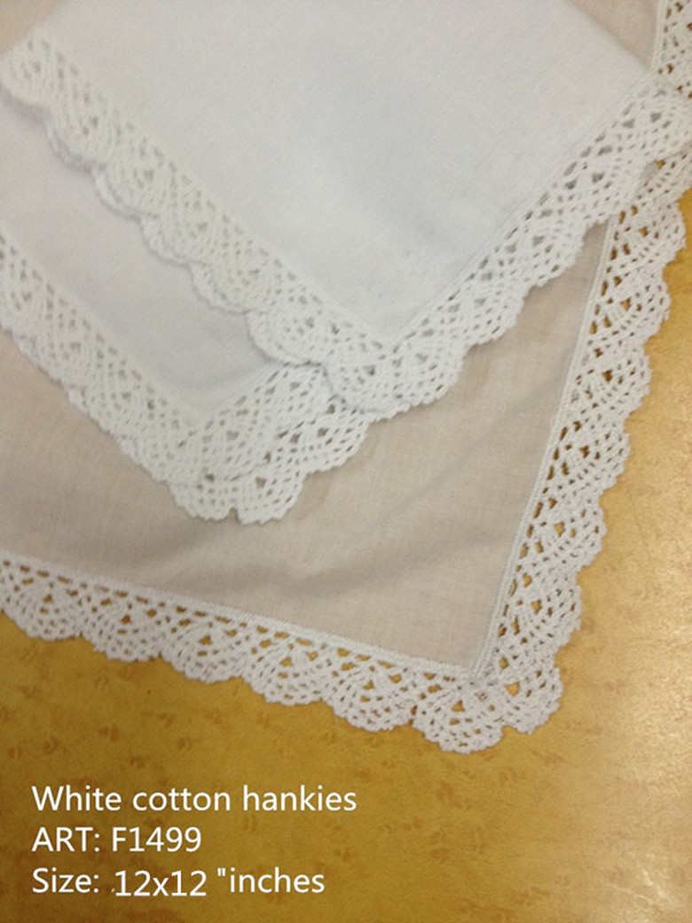 Set of 12 Home Textiles Wedding Handkerchief 3030CM Cotton Ladies Hankies Adults Women Hanky Party Gifts Embroidered Crochet Lace22094463