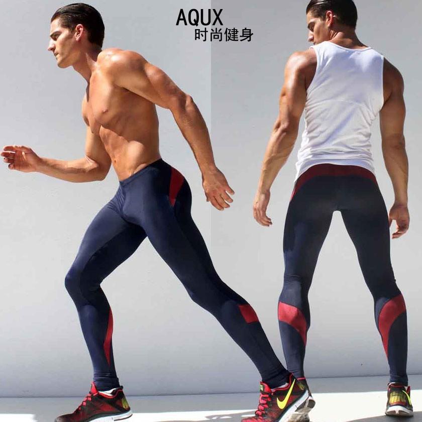 2016 Mens Compression Track Pants High Stretch Mens Joggers Polyester Running Tights Men Training Pants Tracksuit Bottoms M-XL