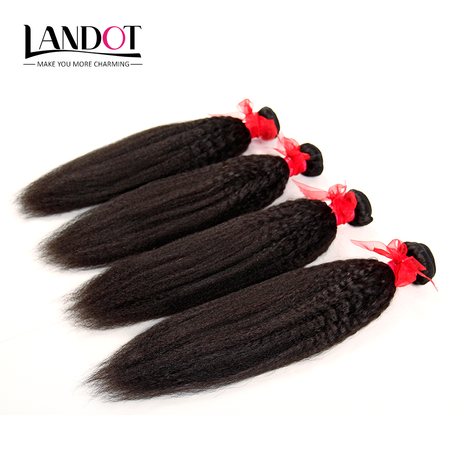Peruvian Malaysian Indian Brazilian Kinky Straight Virgin Human Hair Weave Bundles 100% Unprocessed Italian Coarse Yaki Remy Hair Extensions