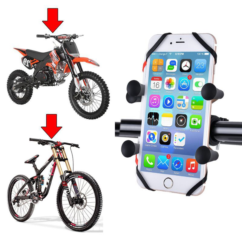 Update Handlebar Rail With U-Bolt Base Universal X-Grip Cell Phone Bike Motorcycle Electronic Car Mount Holder