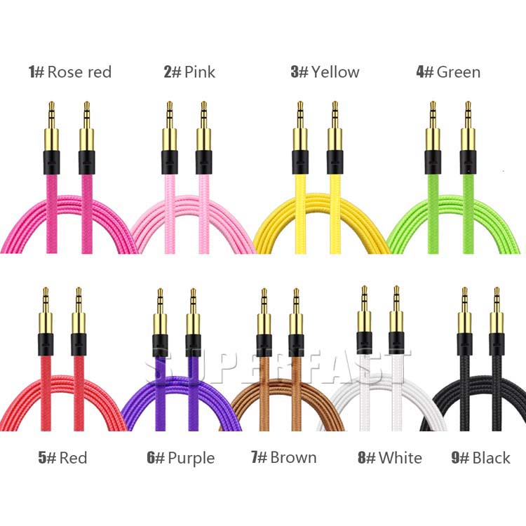 Braid 3.5mm Headphone Cord Car To Male AUX Audio Package Stereo Cable Auxiliary PC Jack IPad Without Eokpd
Braid 3.5mm Headphone Cord Car To Male AUX Audio Package Stereo Cable Auxiliary PC Jack IPad Without Eokpd