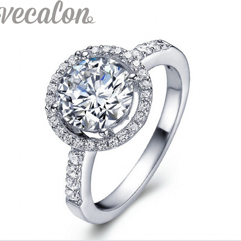 Vecalon Brand Fashion ring Engagement wedding Band ring for women 3ct Cz diamond ring 925 Sterling Silver Female Finger ring
Vecalon Brand Fashion ring Engagement wedding Band ring for women 3ct Cz diamond ring 925 Sterling Silver Female Finger ring