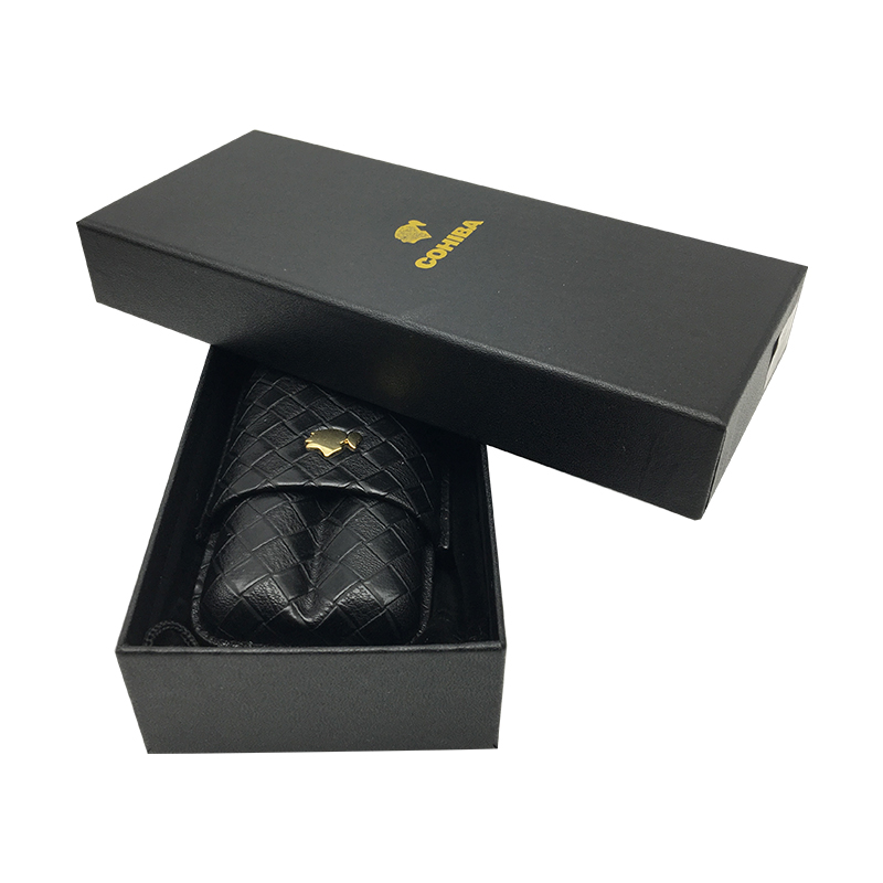 New arrival portable black color leather outdoor traval cigar humidor case can hold 2 cigarette gift box
New arrival portable black color leather outdoor traval cigar humidor case can hold 2 cigarette gift box