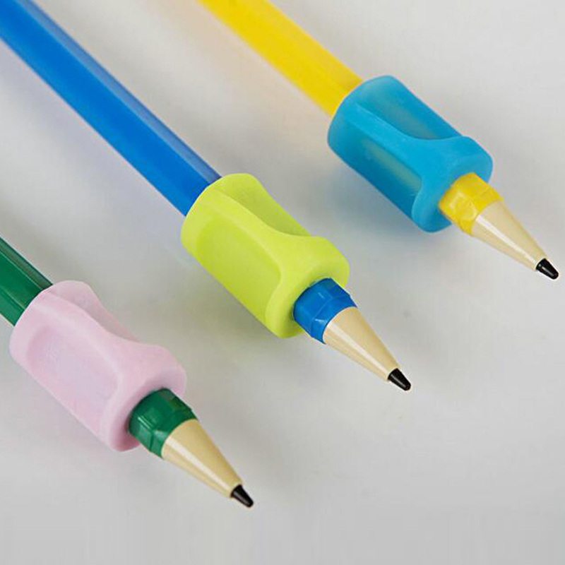 Free Shipping 3pcs Learning Partner Children Students Pencil Holding Practise Device for Correcting Pen Holder Postures Grip Papelaria