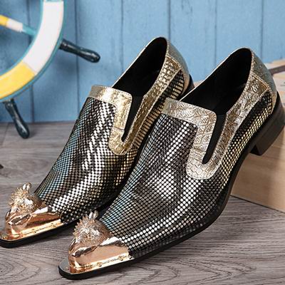 Personalized Men Leisure Boat Shoes Fashion Designer Metal Toe Charm Slip On Glitter Shoes For Man Party Stage Show Zapatillas, Black 
Personalized Men Leisure Boat Shoes Fashion Designer Metal Toe Charm Slip On Glitter Shoes For Man Party Stage Show Zapatillas, Black