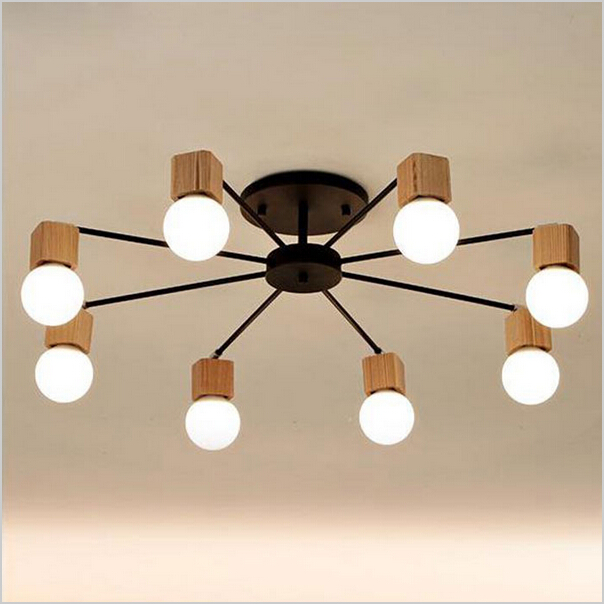 Modern Minimalist LED Ceiling Lights Wooden Iron Chandelier Lighting for Livingroom bedroom children room
Modern Minimalist LED Ceiling Lights Wooden Iron Chandelier Lighting for Livingroom bedroom children room