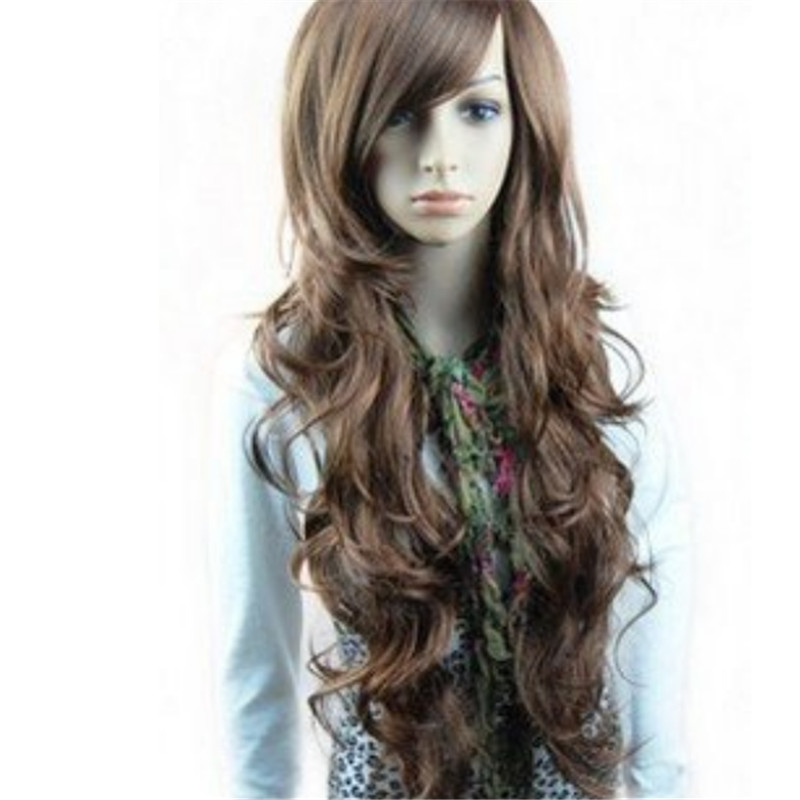 WoodFestival sexy womens girls fashion fiber synthetic hair wigs long curly big wave full 26 inches daily wear, Dark brown
WoodFestival sexy womens girls fashion fiber synthetic hair wigs long curly big wave full 26 inches daily wear, Dark brown