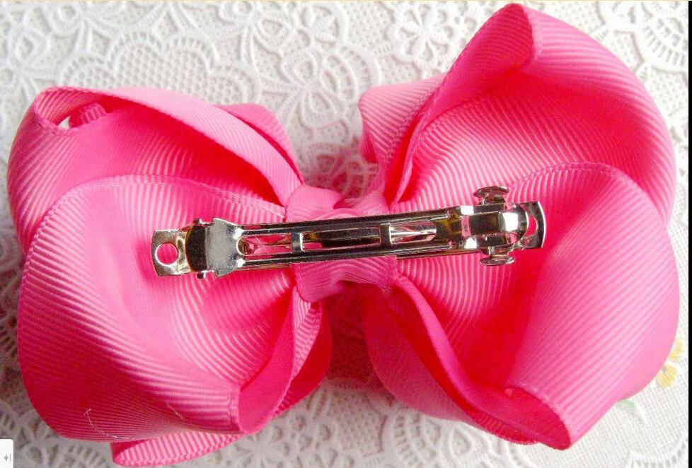 baby girls Solid Hairband Grosgrain Ribbon Hair Bows Two Layer Hairbow Women Fashion headband Hair Accessories 30pcs/