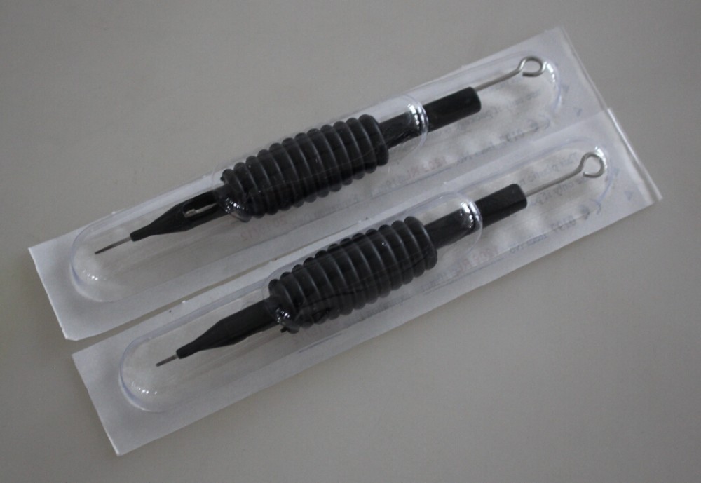 X Disposable Tattoo Grips Tube With Needles Assorted 9RS Size 3/4" (19mm) For Ink Cups Grip Kits1