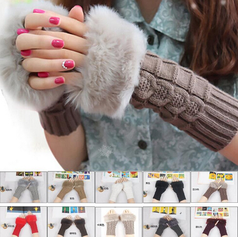 Free Shipping Women Lady Winter Knitted Fingerless gloves adult woman Faux Rabbit Fur Wrist Hand Warmer Gloves Mitten
Free Shipping Women Lady Winter Knitted Fingerless gloves adult woman Faux Rabbit Fur Wrist Hand Warmer Gloves Mitten