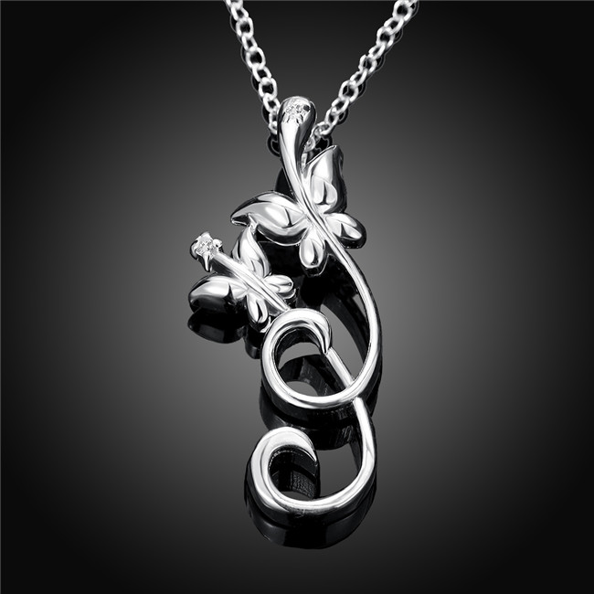 Hot sale women's iron tower shape Pendant Necklace white gemstone sterling silver necklace STSN701,brand new fashion 925 silver necklace