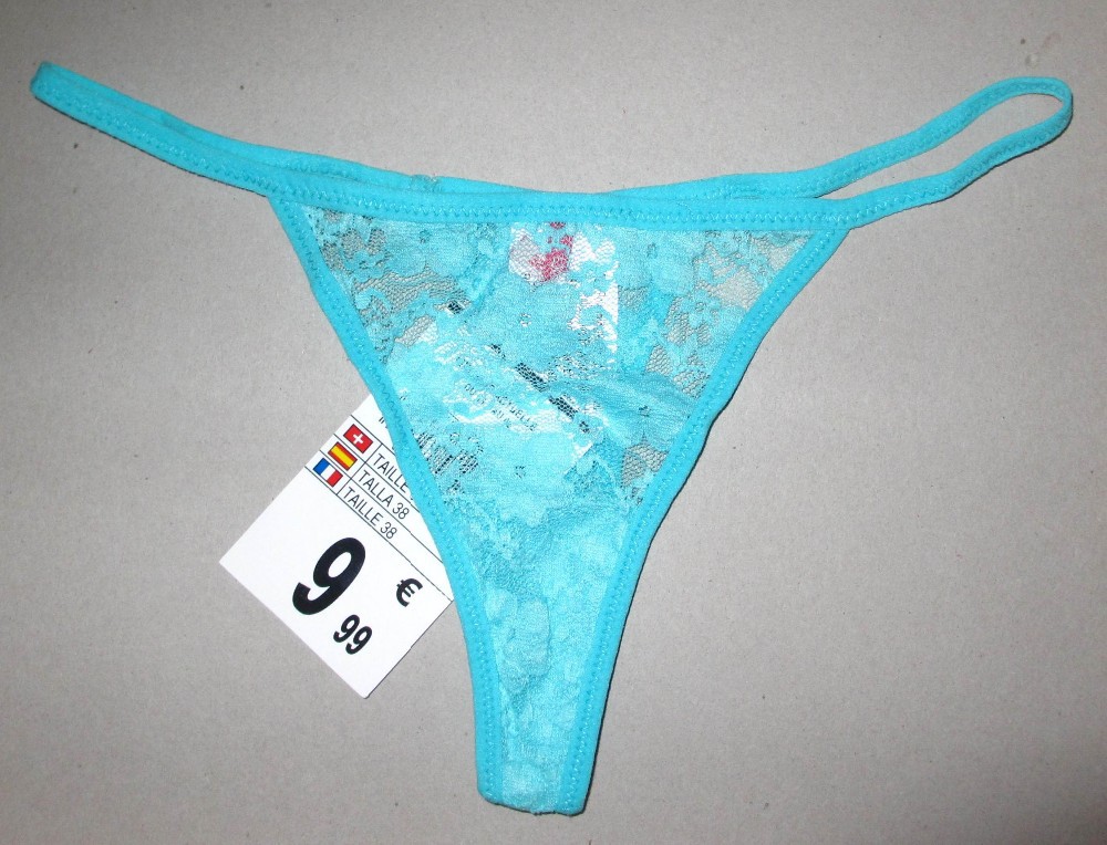 Sexy women underwear lingerie intimates lace transparent thongs t-string g-string, Blue
Sexy women underwear lingerie intimates lace transparent thongs t-string g-string, Blue