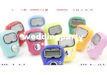 200pcs Mini Hand Hold Band Tally Counter LCD Digital Screen Finger Ring Electronic Head Count Tasbeeh Tasbih