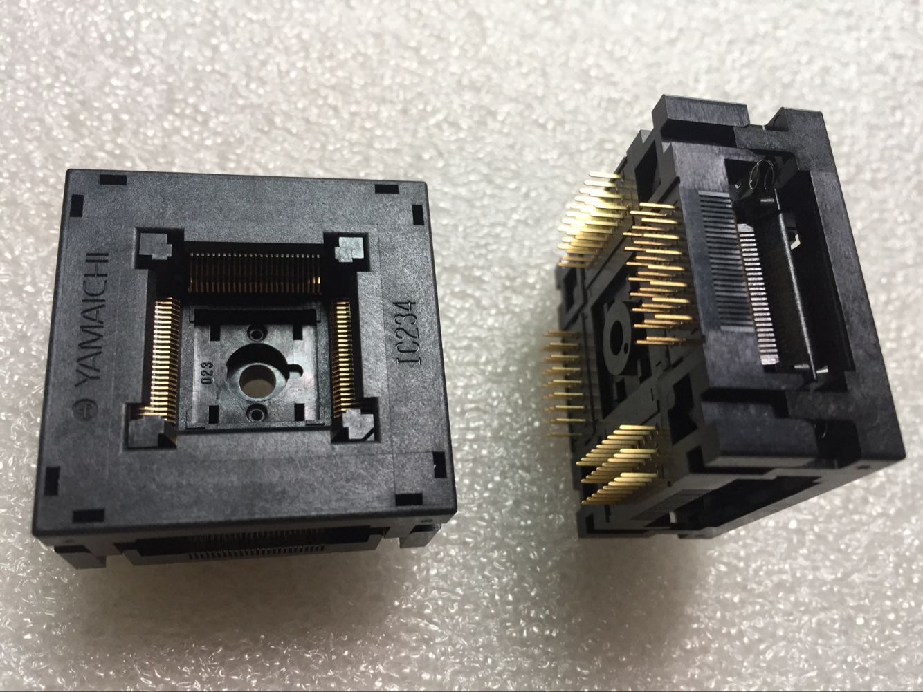 Yamaichi ic test socket IC234-1004-023N QFP100PIN 0.5MM pitch 14x14mm burn in socket
