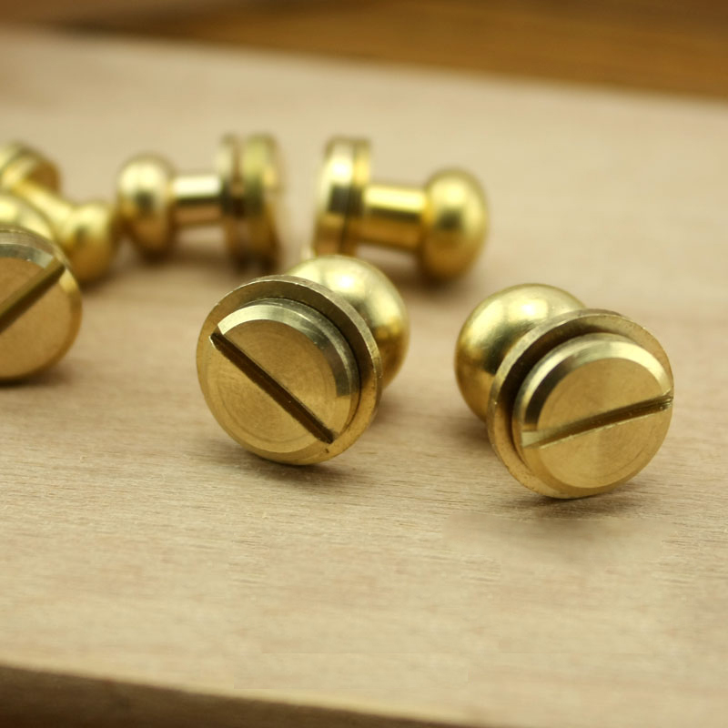 customize brass wallet bag screw belt Rivet Pacifier nail head monk diy handmade leather handbag key case Decorative nails hardware part