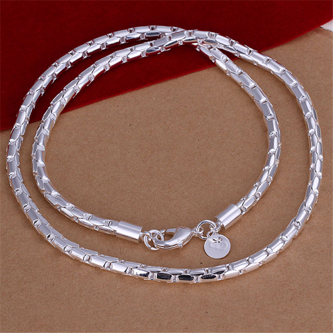 Free shipping Round Grid Necklace Men sterling silver plate necklace TSN189,wholesale fashion 925 silver Chains necklace factory direct sale
Free shipping Round Grid Necklace Men sterling silver plate necklace TSN189,wholesale fashion 925 silver Chains necklace factory direct sale