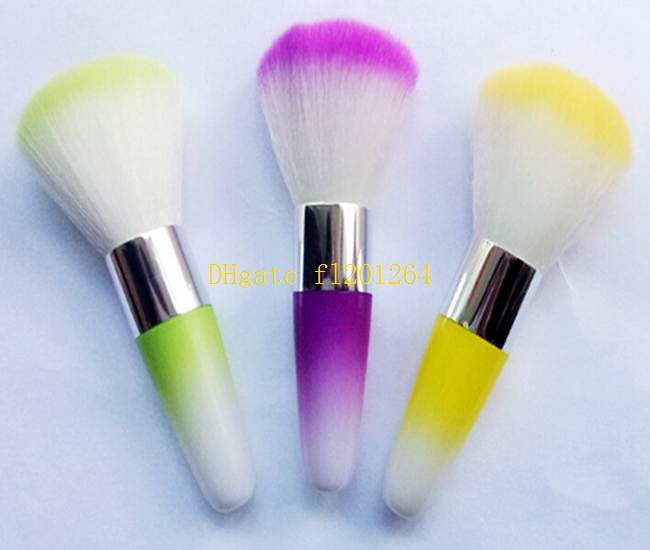 100pcs/lot Free Shipping New arrival Nail Art Dust Remover Brush Cleaner Acrylic UV Gel Rhinestones Makeup Brush Tool