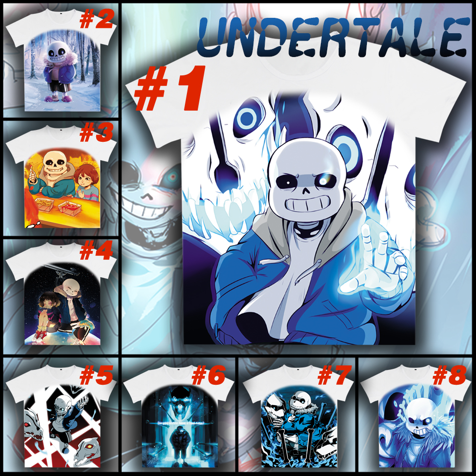 Wholesale-Hot Game Undertale My Skeleton Sans Casual Short Sleeve White T-shirt Tee Top Free shipping
Wholesale-Hot Game Undertale My Skeleton Sans Casual Short Sleeve White T-shirt Tee Top Free shipping